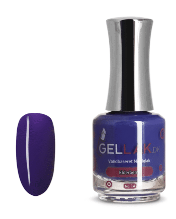 Lilla Vandbaseret Neglelak    Quot Elderberry Quot  No  14   15 Ml   Gellak Dk