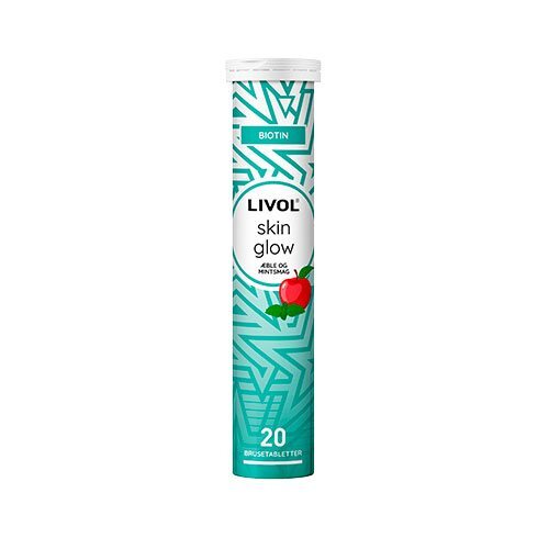 Livol Brusetablet Skin Glow    æble Og Mint  20tab