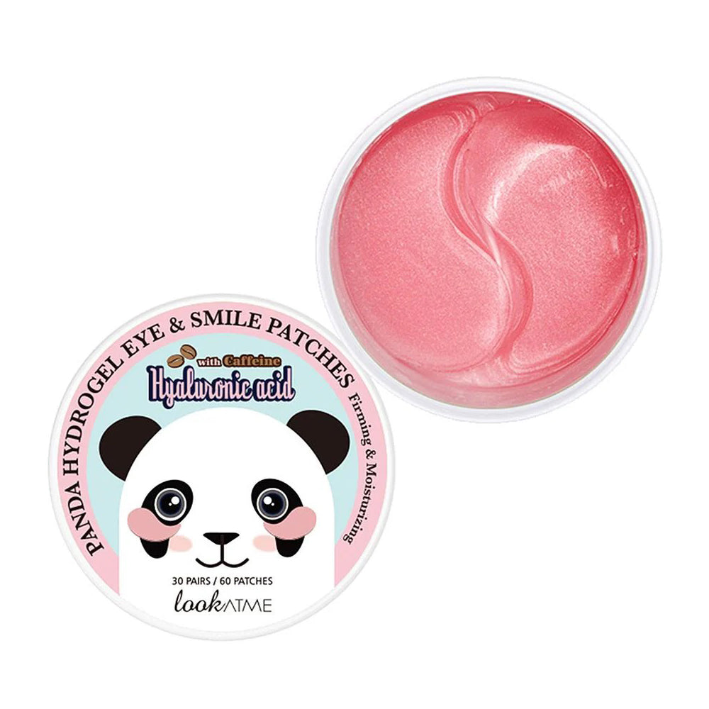 Look At Me Look At Me Panda Hydrogel Eye Smile Patches Hyaluronic Acid With Caffeine