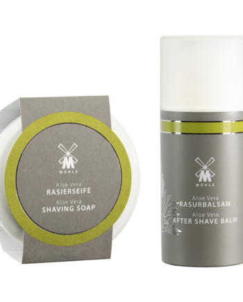 Mühle Shaving Aloe Vera Sæt  Barbersæbe Og Aftershave Balm