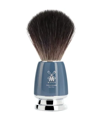 Mühle Shaving Black Fibre Barberkost  21 Mm  Rytmo  Petroleumsblå
