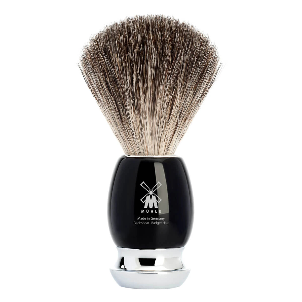 Mühle Shaving Pure Badger Barberkost  21 Mm  Vivo  Sort Kunstharpiks