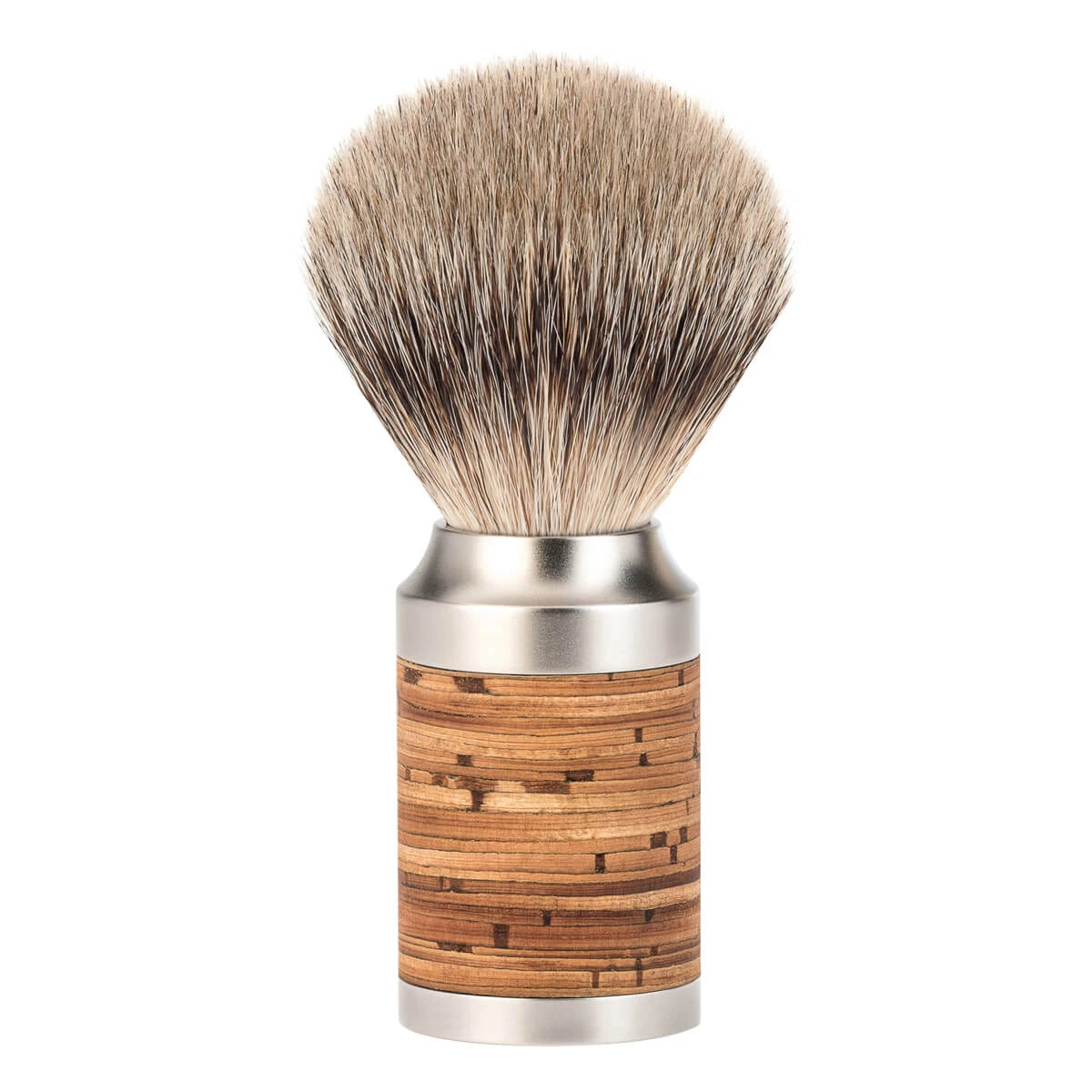 Mühle Shaving Silvertip Barberkost  21 Mm  Rocca  Rustfrit Stål   Birkebark