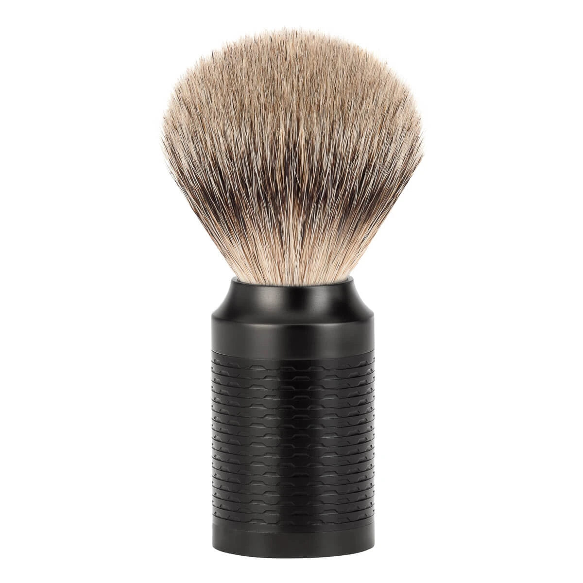 Mühle Shaving Silvertip Barberkost  21 Mm  Rocca  Sort Rustfrit Stål
