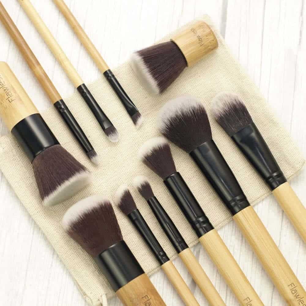 Makeupsæt   Bambus 11 Dele