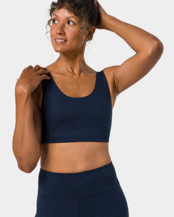 Manduka  Quot Dhara Quot  Bra  Midnight Heather Str
