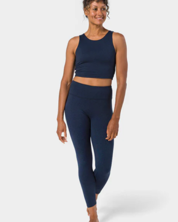 Manduka  Quot Dhara Quot  Capri Leggings  Midnight Heather  Str