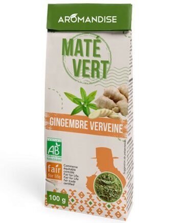 Maté Vild Grøn    Ingefær   Verbena økologisk 100 Gram
