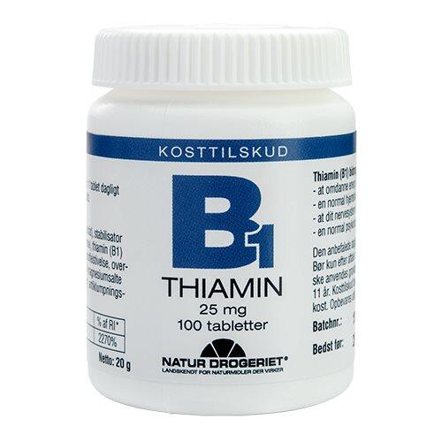 Mega B1 Vitamin 25 Mg 100 Tabletter