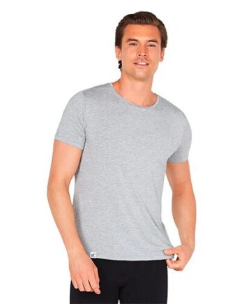 Men   Crew Neck  -shirt Lysegrå Str
