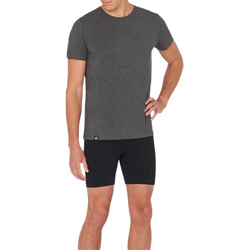 Men Crew Neck -shirt Mørk Grå Str