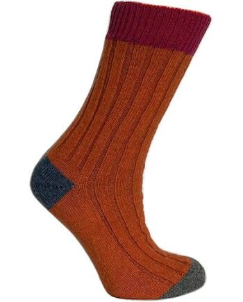Merinostrømper Cerise Orange Str  43 46