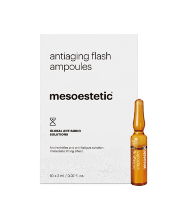 Mesoestetic Antiaging Flash Ampoules Antiage Ampuller Med Anti Rynke Og Træthedseffekt 10     Ml  Giver Et Ensartet Og Udhvilet Udseende