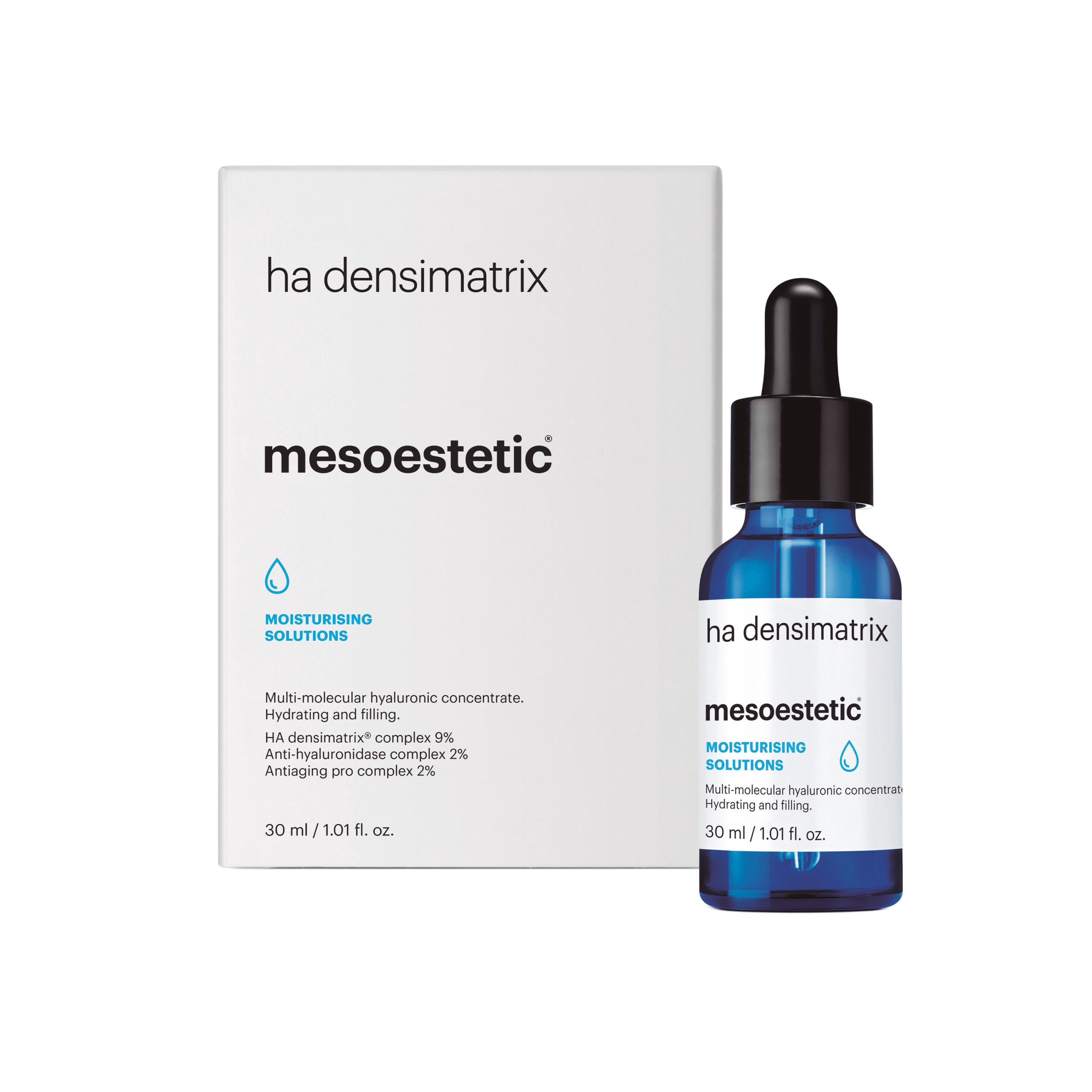 Mesoestetic Ha Densimatrix Fugtgivende Koncentrat Effektiv Mod Tør Hud Og Rynker 30 Ml Anti-aging Og Fyldende Virkning Hudpleje Til Tør Hud