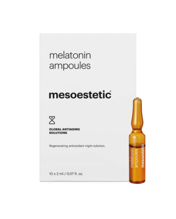 Mesoestetic Melatonin Ampoules Antiage Ampuller Med Regenererende Effekt Til Nat 10     Ml  Effektiv Mod Tegn På Aldring