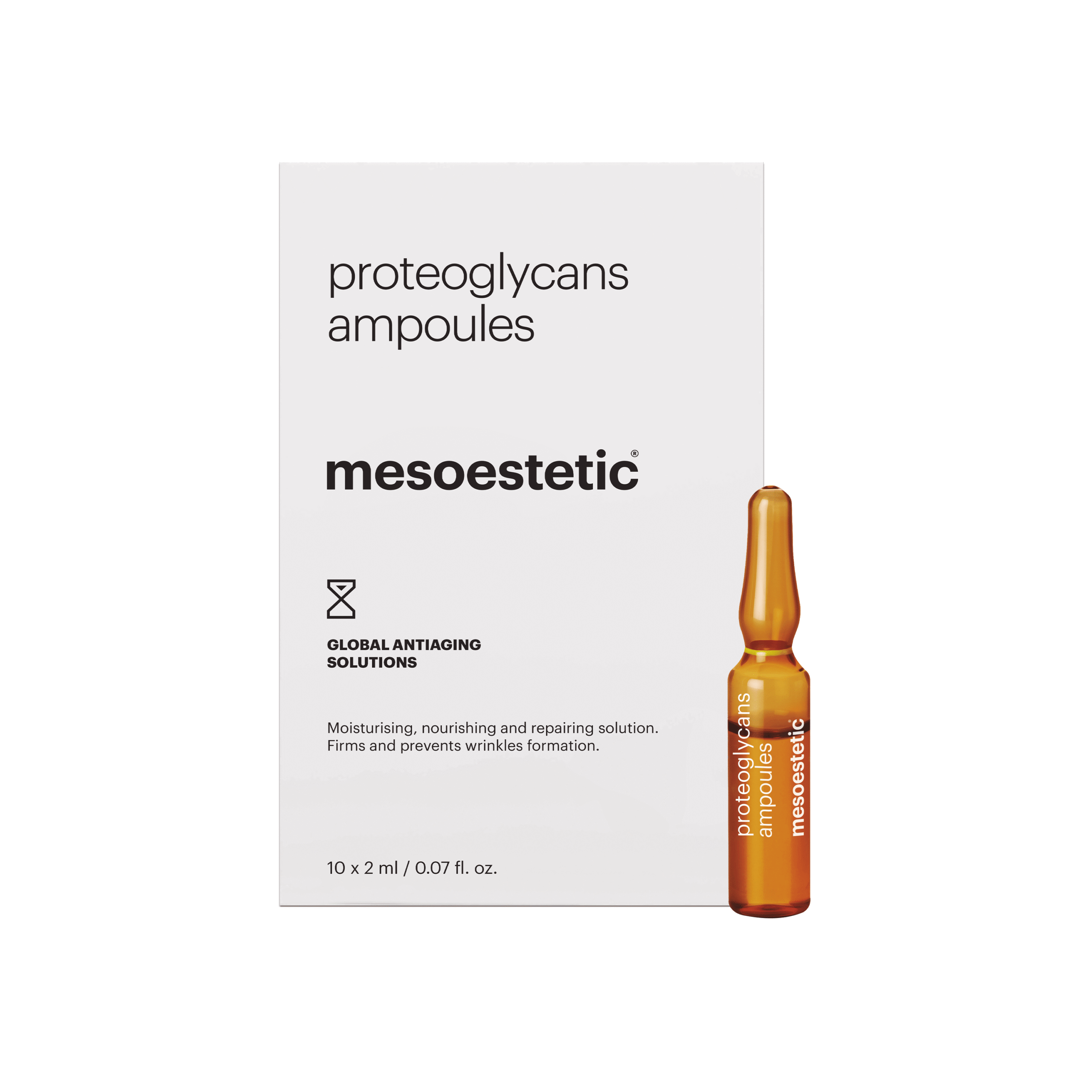 Mesoestetic Proteoglycans Ampoules Antiage Ampuller Med Fugtgivende Og Nærende Koncentrat 10 Ml Effektiv Behandling Af Tegn På Aldring
