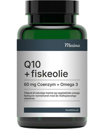 Mezina Q10   Fiskeolie 60 Kapsler