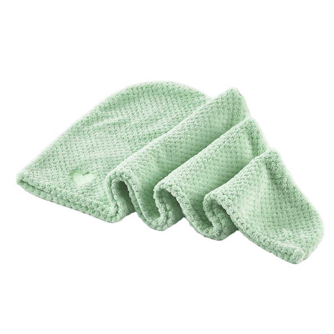 Mikrofiber Håndklæde Til Hår Grøn