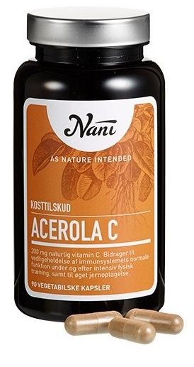 Nani Acerola  -vitamin  90 Kap