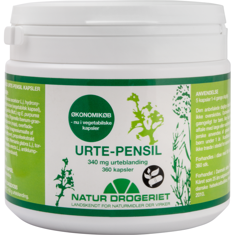 Nd Urte-pensil 340 Mg 360 Kapsler -