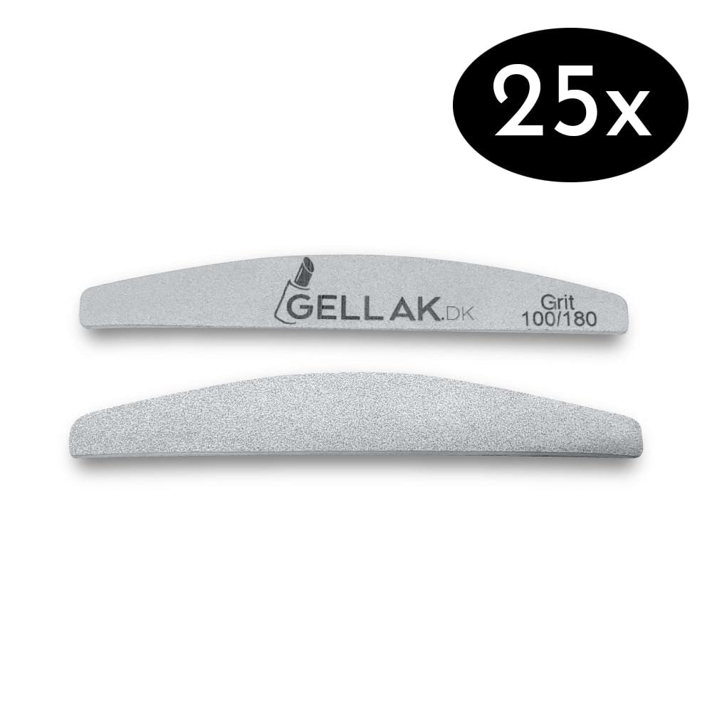 Neglefil Storkøb 25 Stk Grå 180 240 Grit Premium Kvalitet