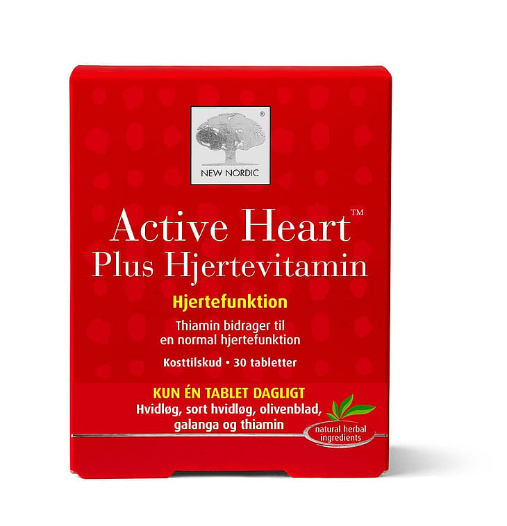 New Nordic Active Heart Plus Hjertevitamin 30 Tabl