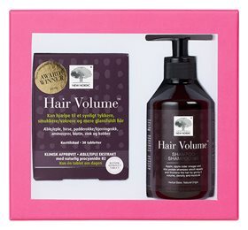 New Nordic Hair Volume Gaveæske Værdi Kr  396 - Hair Volume 30 Tab   Shampoo 250 Ml  1pk