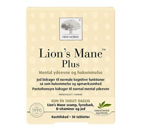 New Nordic Lions Mane Plus 30 Tab