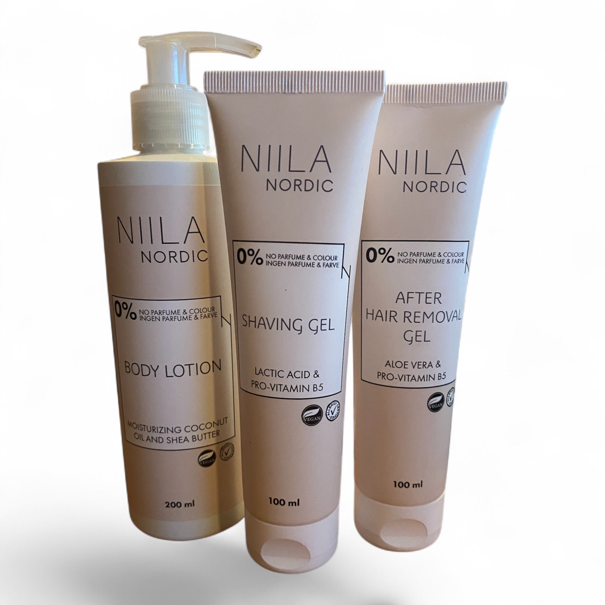 Niila Shave Care Pakke   -trins Plejesæt Til Glat Og Velplejet Hud