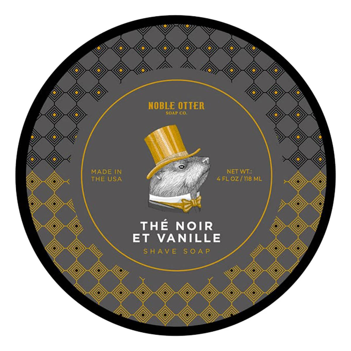 Noble Otter Barbersæbe  Thé Noir Et Vanille  118 Ml