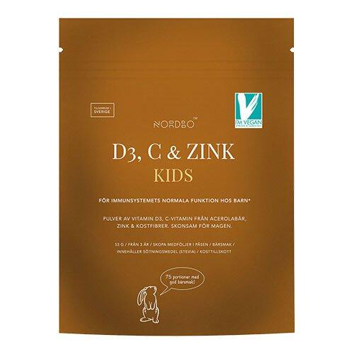Nordbo D3      Zink Kids 75 Portioner  53g