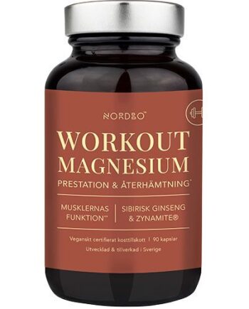 Nordbo Workout Magnesium 90 Kapsler