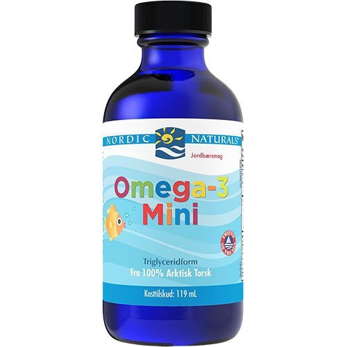 Nordic Naturals Omega   Mini Med Jordbærsmag 119 Ml