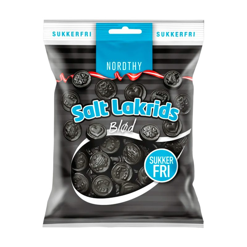 Nordthy Sukkerfri Salt Lakrids  Bull  75g    For Kr  49 95
