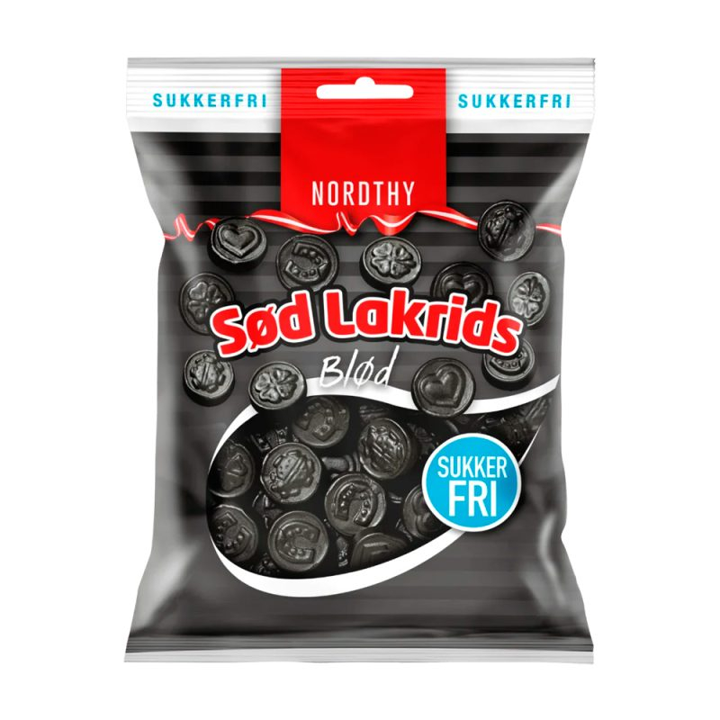 Nordthy Sukkerfri Sød Lakrids  Bull  75g    For Kr  49 95