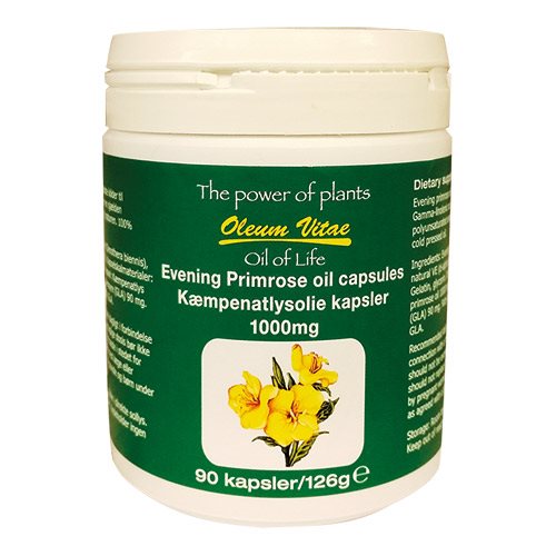 Oil Of Life Kæmpenatlysolie 1000 Mg 90 Kapsler
