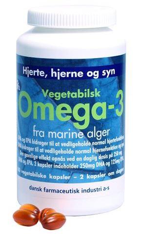 Omega-  Vegetabilsk Algeolie  180kap