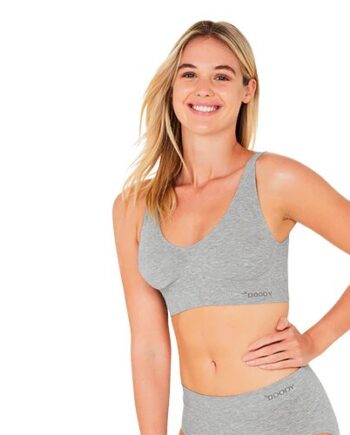 Padded Shaper Crop Bra Lysegrå Str