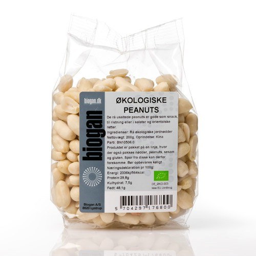Peanuts Rå økologiske 200 Gram