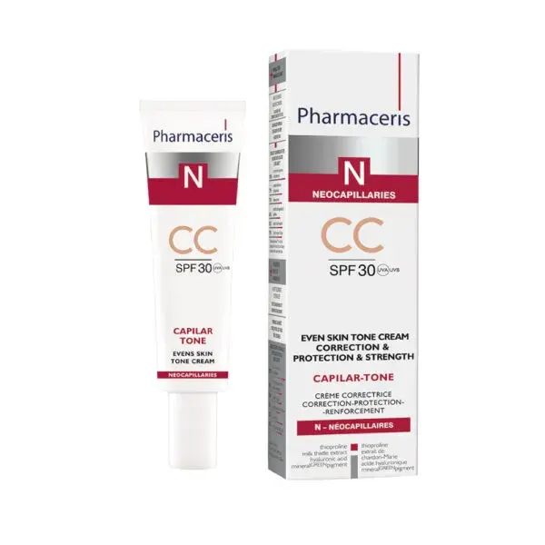 Pharmaceris   Capilar Toner Even Skin Tone Cream Cc Cream Correction   Protection    Strength Spf 30