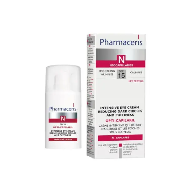 Pharmaceris   Opti Capilaril Intensiv øjencreme Mod Mørke Rander Og Hævelser  15ml