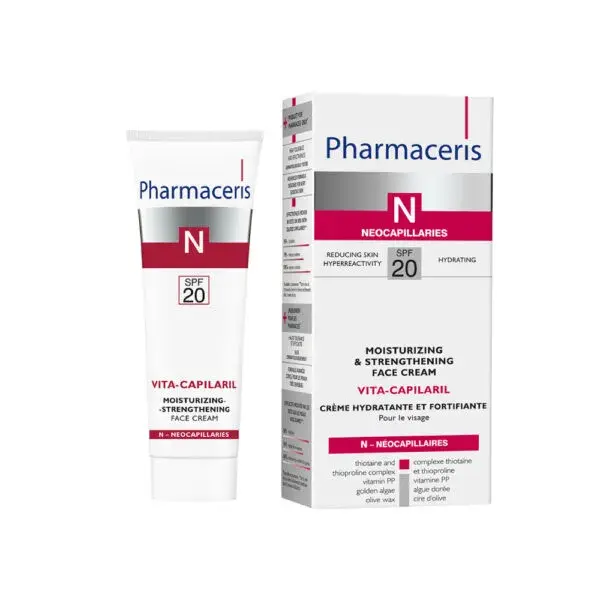 Pharmaceris   Vita Capilaril Ansigtscreme Til Rødme Spf20  50ml