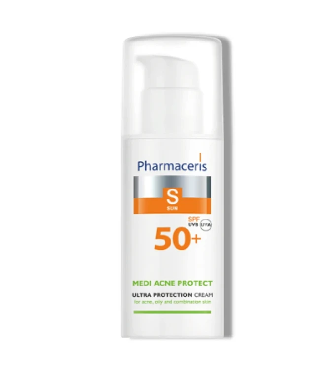 Pharmaceris   Ultra Solbeskyttende Ansigtscreme  For Urenhud Spf 50  50ml