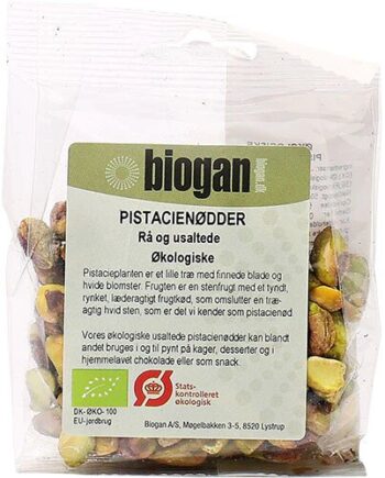 Pistacienødder Rå økologisk 50 Gram