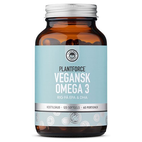 Plantforce Omega    Vegansk Epa   Dha  120 Kapsler