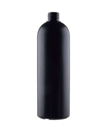 500 Ml  Mat Sort Plastflaske Høj Hdpe 24 410