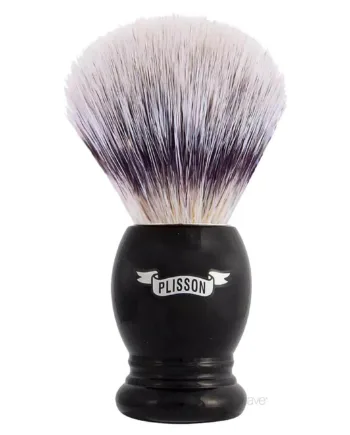 Plisson 1808 Barberkost  High Mountain White Fibre   Sort Akryl  Essentiel  Str  12