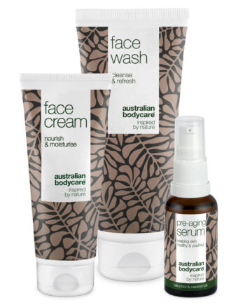 Pre-aging Sæt Til Forebyggelse Af Rynker      Anti Age Produkter Til Ung Hud Til At Forebygge Rynker