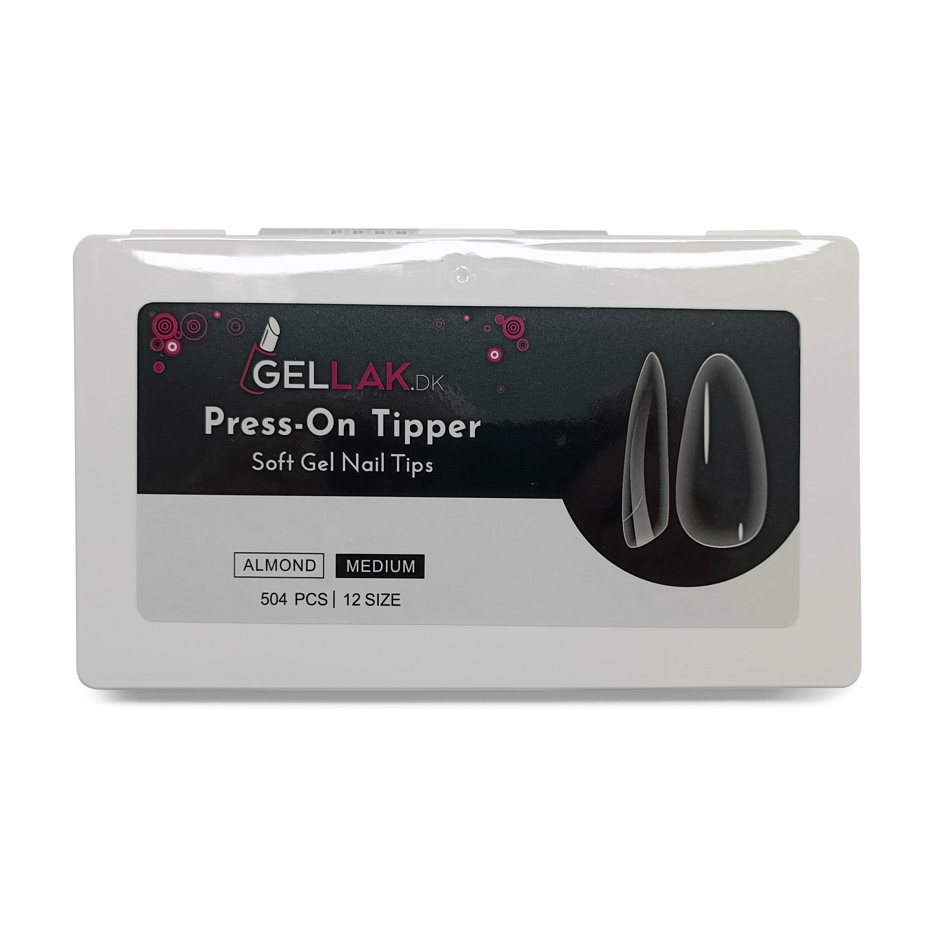 Press-on Tipper   Almond Medium   Soft Gel Tips   Gelly Nail Tips