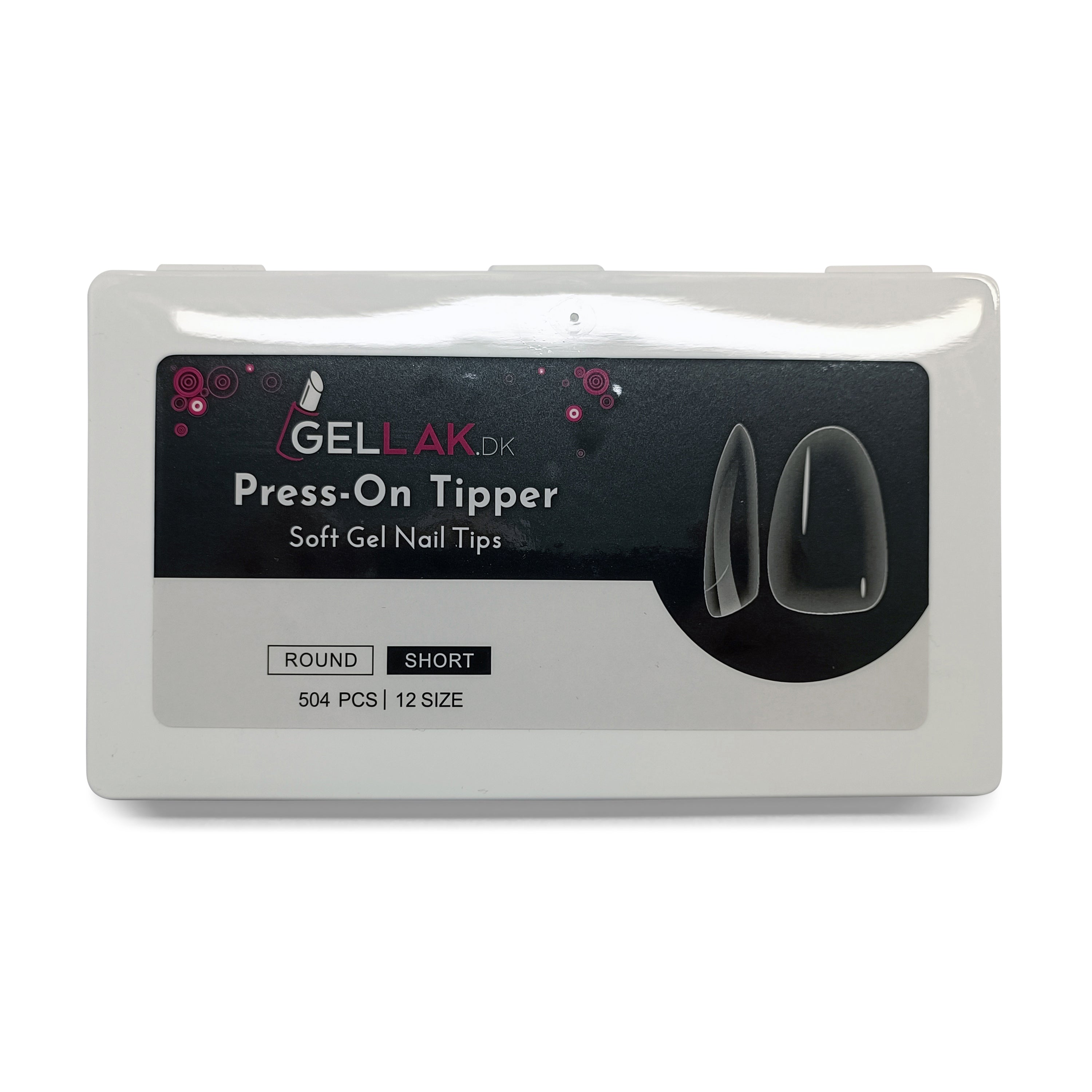 Press-on Tipper   Round Short   Soft Gel Tips   Gelly Nail Tips